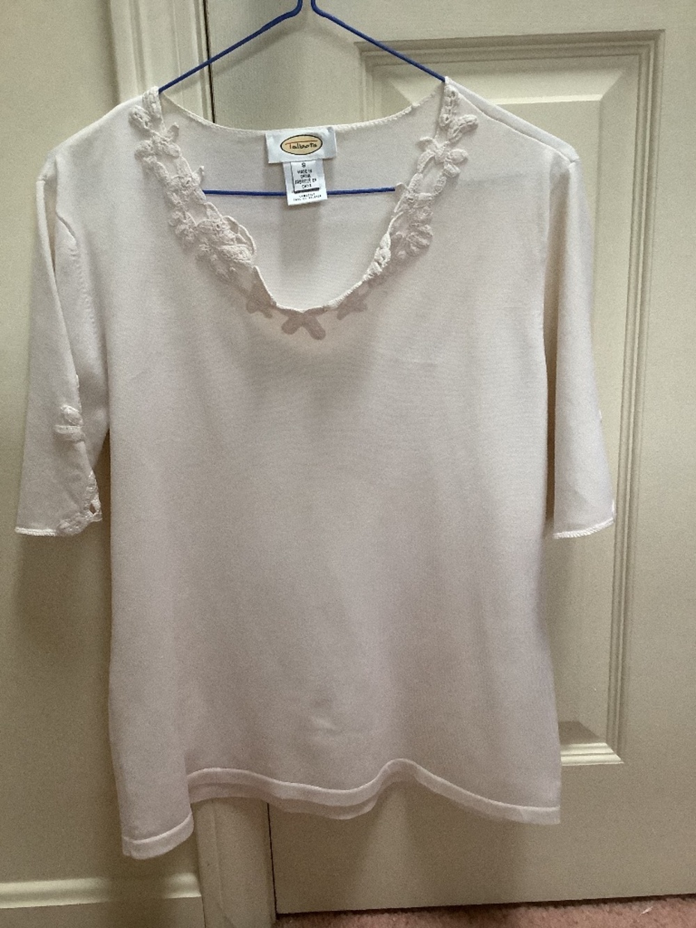 Talbots off white top. Size small